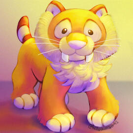 Sabertooth Tiger Plush